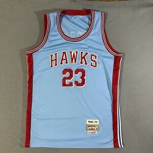 Mitchell & Ness "Sweet Lou" Hudson Hawks #23 Jersey Rare Jordan -Missing Size